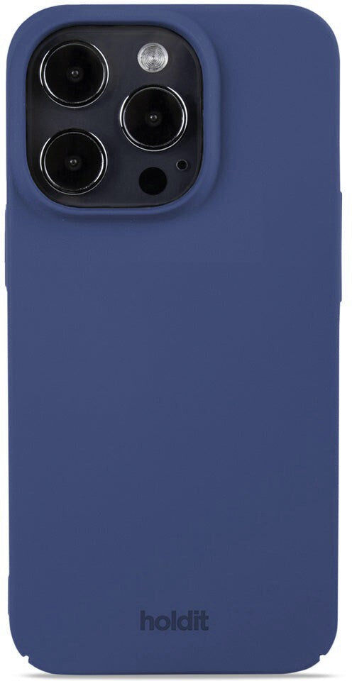 Holdit iPhone 15 Pro Slim Plastic Case - Denim Blue