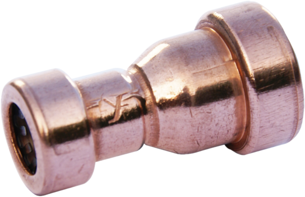 Aalberts AIPS Reduziermuffe VSH Tectite TT1R 15 x 12 mm, Kupfer, unlösbar