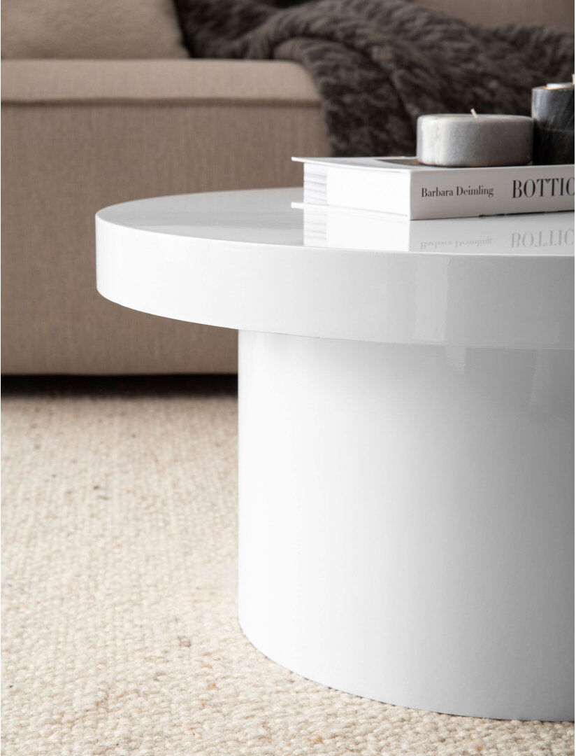 Latitude Run Coffee Table White 30cm H X 60cm W X 60cm D