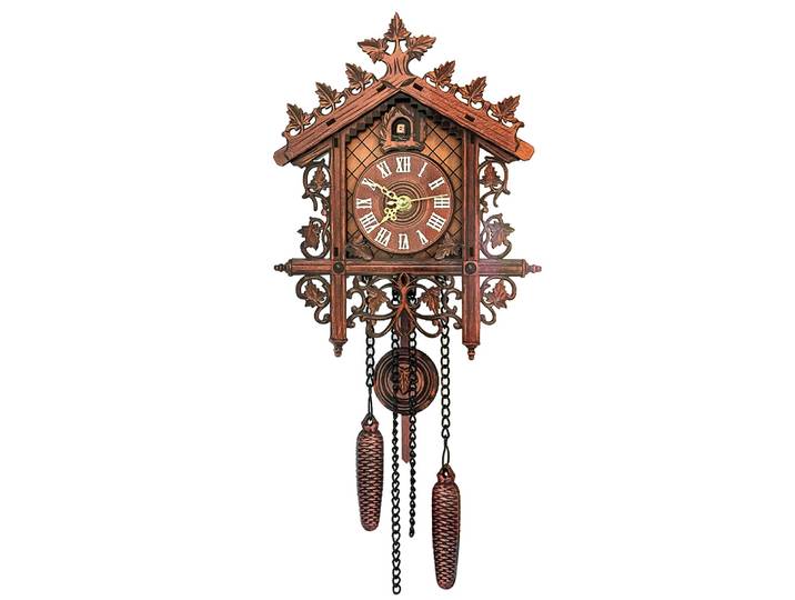 Horloge murale rétro en forme de coucou de la forêt, décoration d'intérieur
