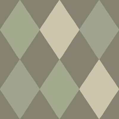 A-Street Prints Kalas Olive Diamond Wallpaper