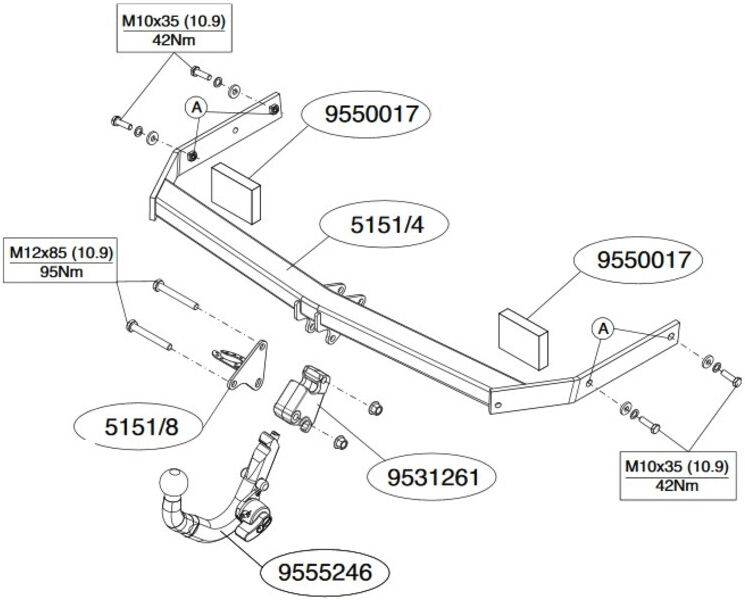 Attelage Volkswagen Golf Plus (03/09-05/14) RDSOD
