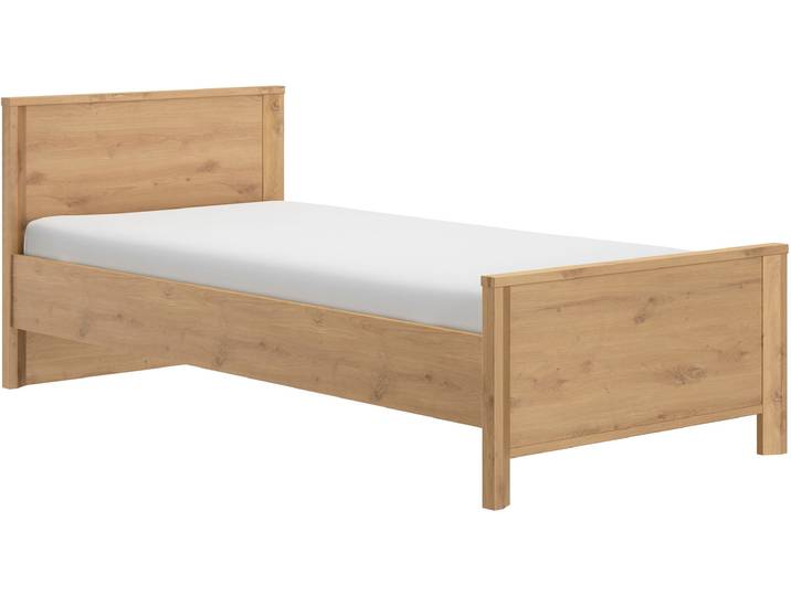 Kinderbett GAMI Bett Lugano , braun (eiche artisan, eiche artisan, eiche artisan), B:96cm H:80cm L:209cm, Betten, Kinderbett