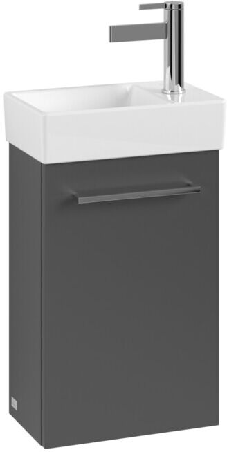 V&B; Avento Meuble sous lavabo 34x51,4x23,4cm, 1 tiroir, gauche, verre graphique ; Villeroy & Boch (A87600VR)