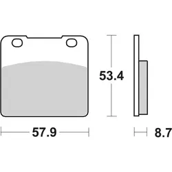 SBS Bremsbelag 577HF Street Ceramic