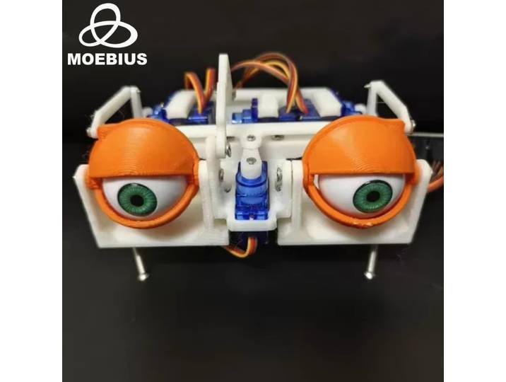 Ardu37- Robot mobile avec yeux biomimétiques, expérience scientifique robotique, programme garçon, kit STEM jouet