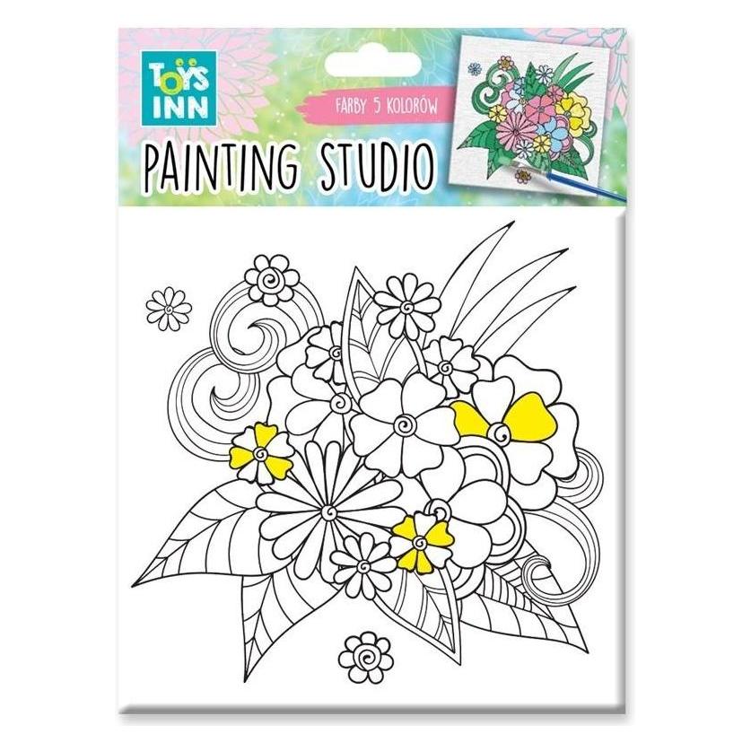 Stnux Leinwandgemälde-Set kleine Blumen (44834278)
