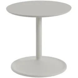 Muuto Soft Beistelltisch, Ø 41 cm, höhe 40 cm, grau linoleum / grau
