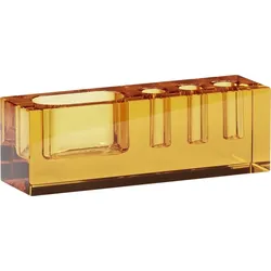 Hübsch 341104 Schreibtisch-Organizer bernsteinfarben