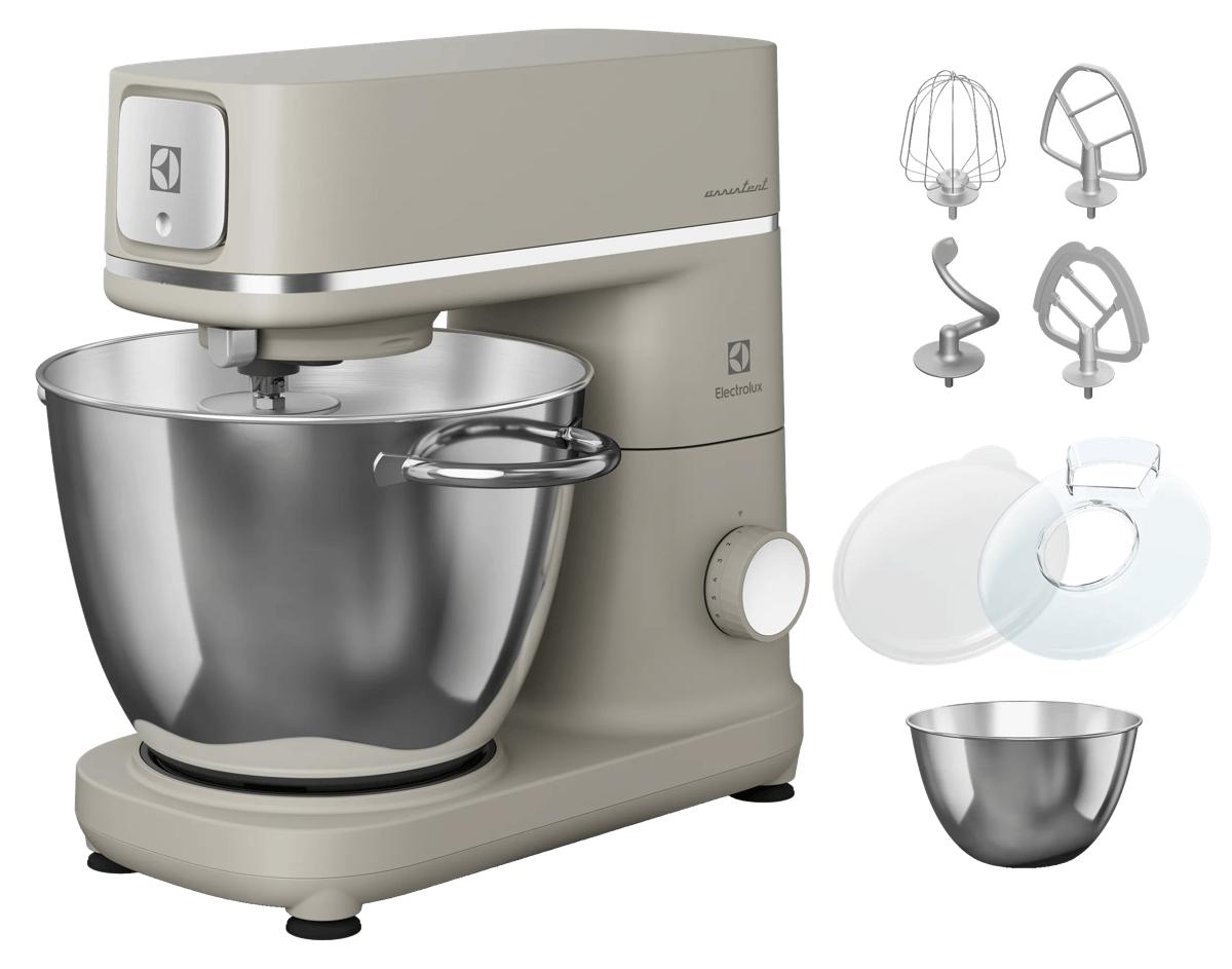 Electrolux E6KM1-4PPT, Standmixer, Perleffekt, Kneten, Mixen, Verquirlen, 1,2 m, 6 l, Platinum Pearl