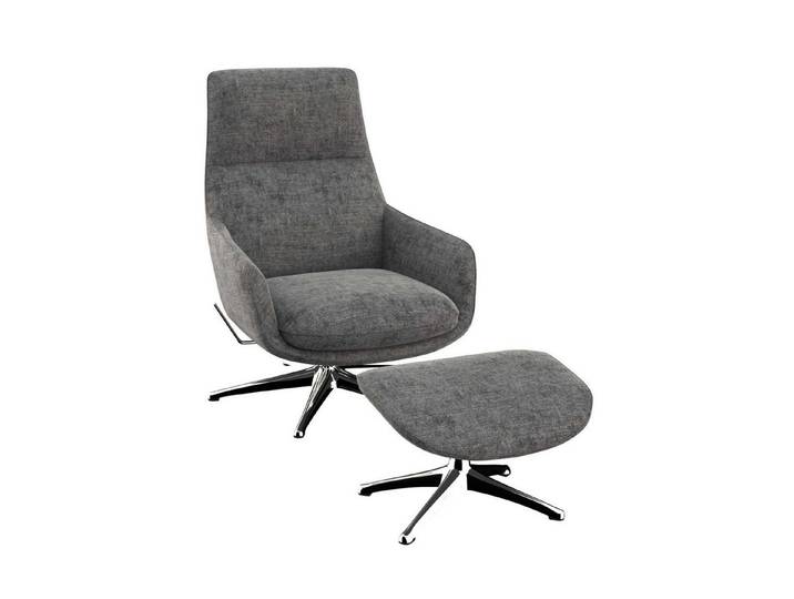 FLEXLUX Drehsessel Marinella, Relaxsessel, Entspannung mit Premium-Komfort, Liegefunktion, drehbar, Fuß Alu, OTTOs Choice