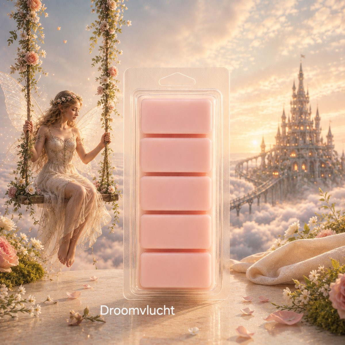 Droomvlucht Waxmelts Snapbar - 55 gram - Sojawas - Huisparfum