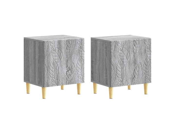 NOUVEAU Cabinet de chambre - Table de chevet - (Lot de 2) - table de lit - Sonoma gris - 43x34 5x50cm 32911