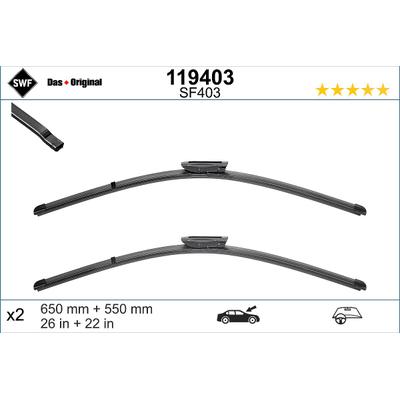 Swf Wischblatt [Hersteller-Nr. 119403] für Renault