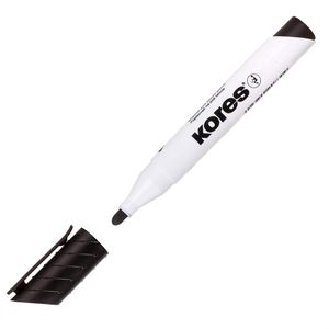 Kores Whiteboardmarker XW1, schwarz, Rundspitze, Strichbreite 3mm, abwischbar
