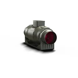 Vortice Schallgedämmter Rohrlüfter Lineo 160 Quiet Schwarz 50
