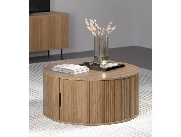 Couchtisch Ronin , Eiche , rund