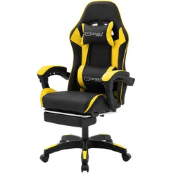 GAMINGSTUHL Schwarz-Gelb aus Kunstleder
