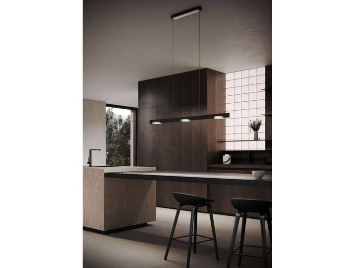 Inlay S1250 Linear Hängelampe, schwarz/silber - Light-Point LIGHT-POINT Design by Studio F.A. Porsche - Esszimmer - Aluminium