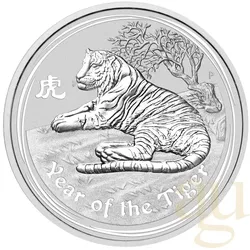1 Kilogramm Silbermünze Australien Lunar II Tiger 2010