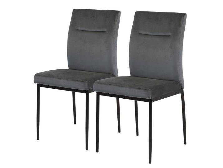 Esszimmerstuhl Bercy 2er-Set 45 x 91 x 55cm Grau