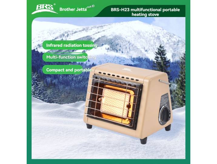 BRS-H23 Poêle de chauffage multifonctionnel portable de petite taille Brother Jiedeng pour le camping et les pique-niques