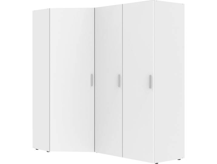 Schranksystem WIMEX Münster , weiss (weiß), H:185cm T:54cm, Holzwerkstoff, Schränke, Schranksystem, Mehrzweckschrank