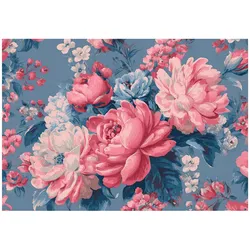 FOTOTAPETE Blumen Pfingstrosen Rosa 300x210 cm