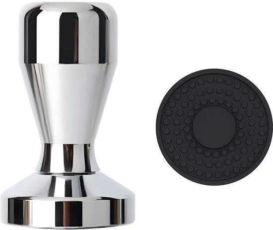 Benza Ibenzoa Professionele espresso-tamper 51 mm met siliconenmat voor een gelijkmatige drukverdeling