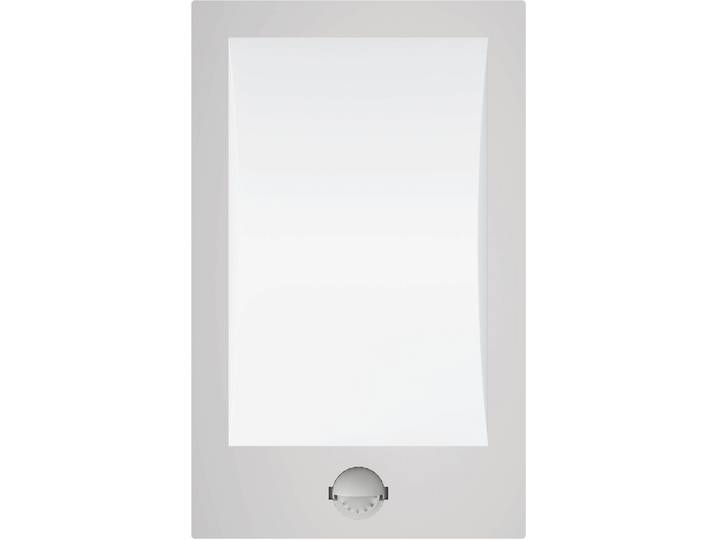 EGLO Wandleuchte Verres Außen-Wandlampe, Außenleuchte, silber, weiß, IP44, Außenlampe , weiß (silberfarben), 1, H: 29cm, 1 Stk., Leuchten, Wand-/Deckenleuchte - L18 x H29 x AL9 cm - edelstahl, weiß, Wandleuchte