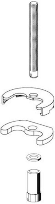 Schell Kit de fixation pour robinetterie WT XERIS mid (259920099)