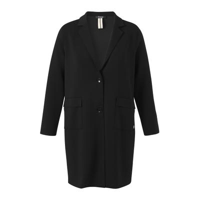Kurzmantel FRAPP "FRAPP Mantel", Damen, Gr. 52, schwarz, Casual, regular fit, Mäntel Kurzmantel, Große Größen