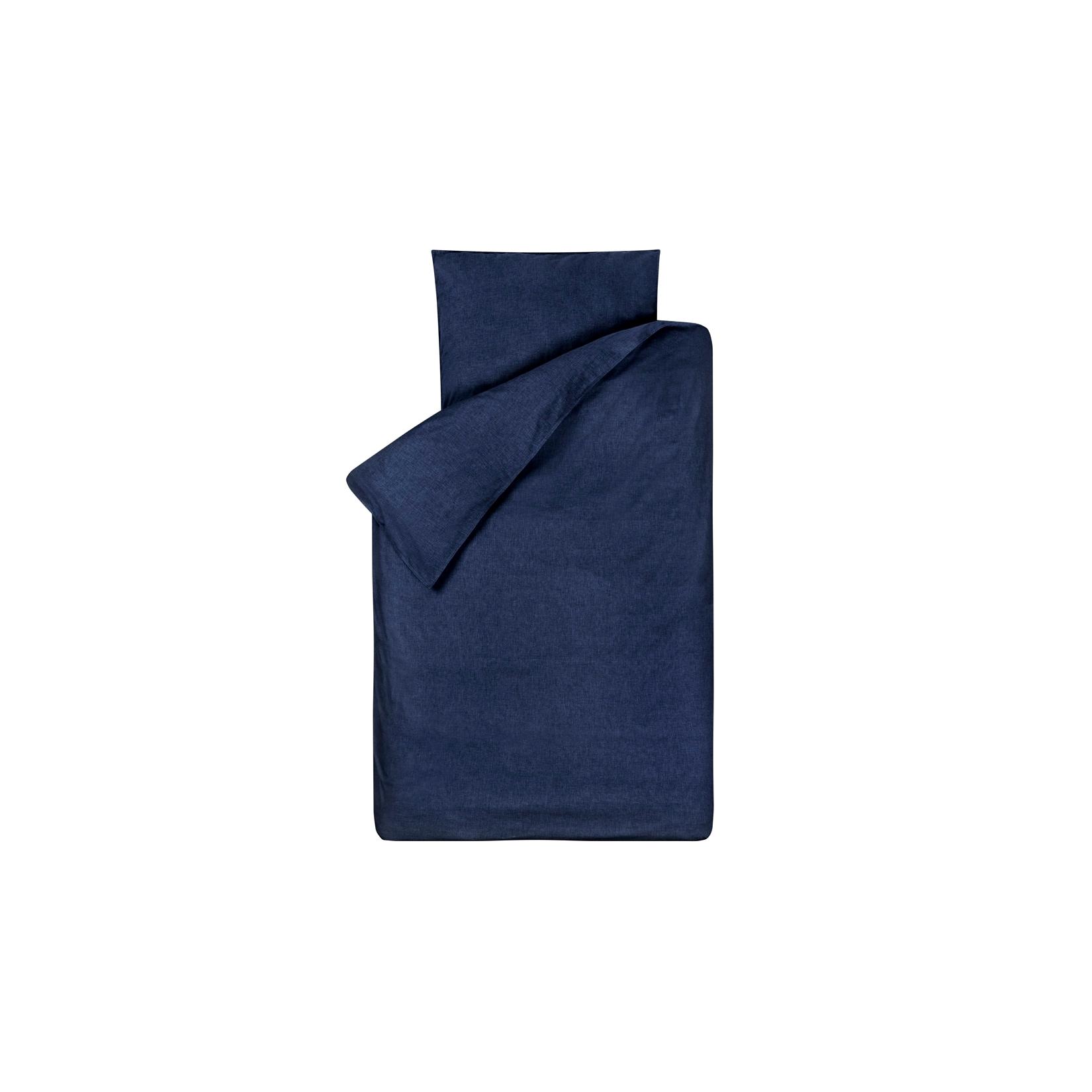 Bink Bettwäsche Bo uni jeansblau 135 x 200