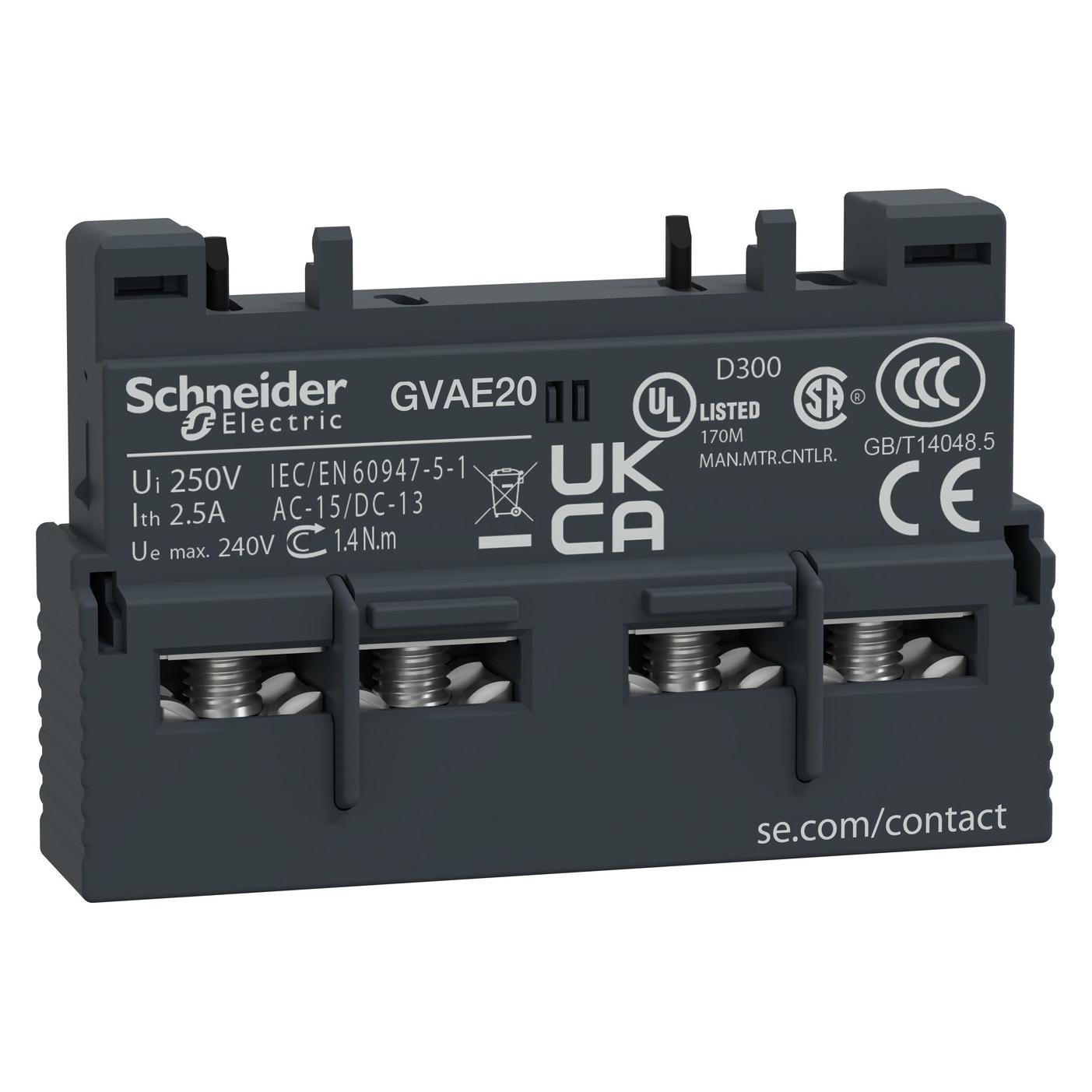 Schneider Electric Hilfskontaktblock 2 Schließer (GVAE20)