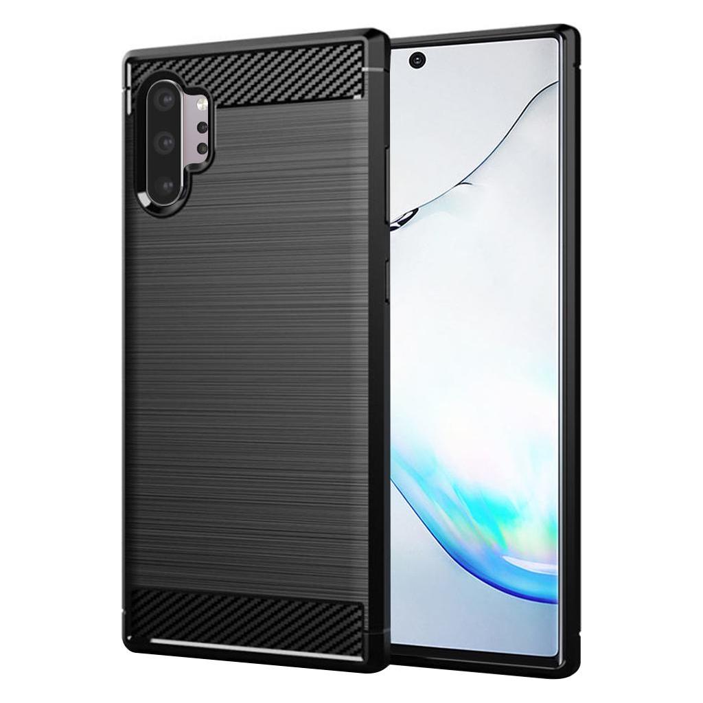 Techsuit - Carbon Silicone - Samsung Galaxy Note 10 Plus 4G / Note 10 Plus 5G - Black (Samsung Galaxy Note 10 5G) (56336962)