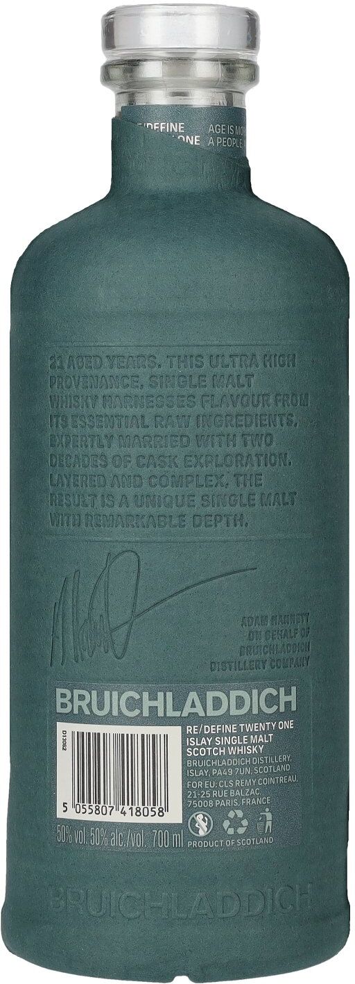 Bruichladdich Whisky Bruichladdich 21 Years Old RE/DEFINE TWENTY ONE Islay Single Malt 50% Vol. 0,7l