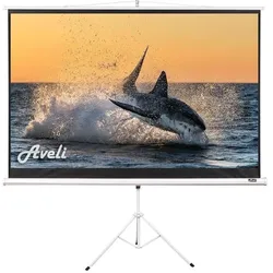 Aveli ProjekÄnÃ­ pl átno stativ, (16:10) (93", 16:10), Leinwand, Weiss, Schwarz
