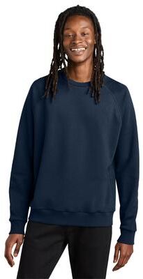 Allmade AL5004 Organic CVC Fleece Crewneck Sweatshirt in Rebel Blue size 2XL