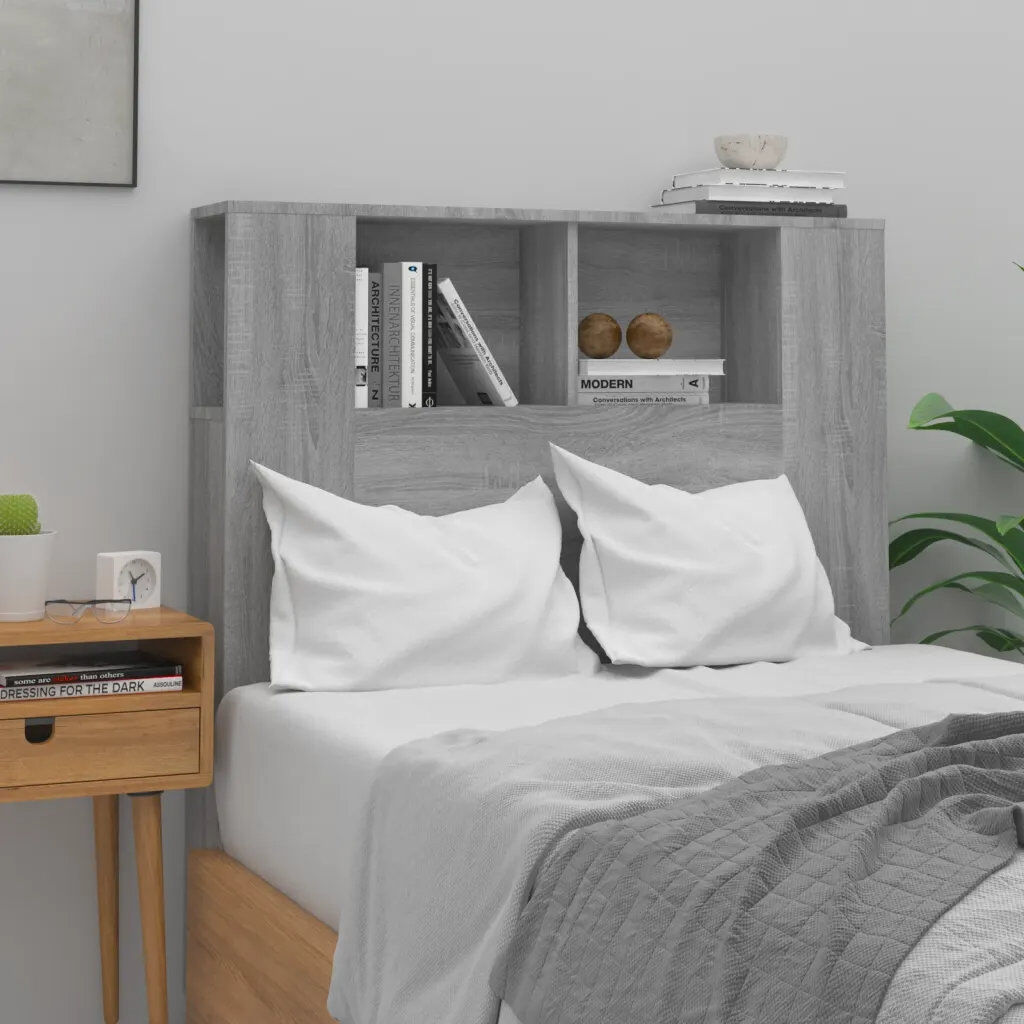 Alpen Home Melby Headboard Cabinet Grey Sonoma Single (3')