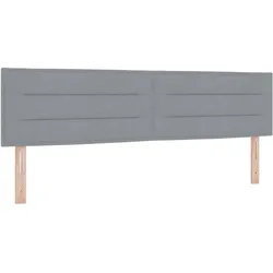 vidaXL Kopfteil mit Kopfteil Hellgrau 180 cm Kunstleder
