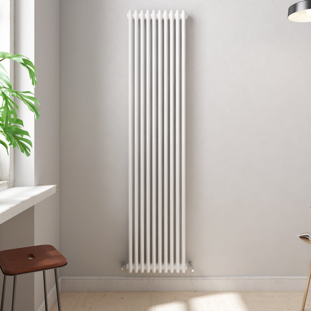 iBathUK Radiator White White 1800cm H x 470cm W x 70cm D
