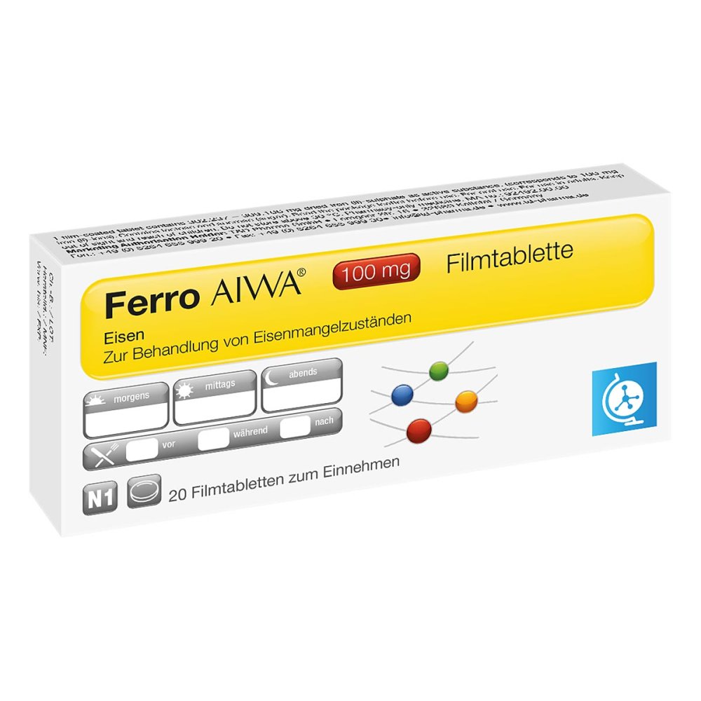 T & D Pharma GmbH Ferro Aiwa 100 mg Filmtabletten 15250352