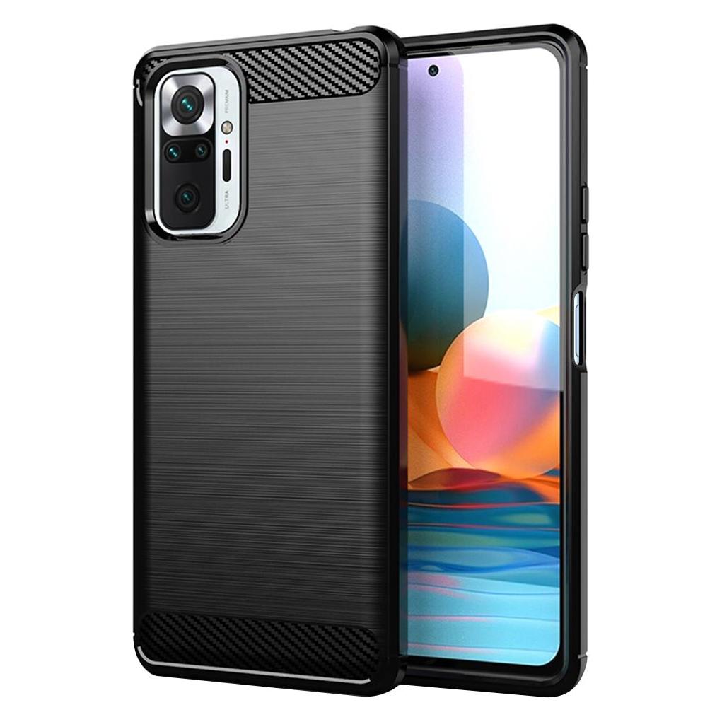 Techsuit - Carbon Silicone - Xiaomi Redmi Note 10 Pro / Note 10 Pro Max - Black (Xiaomi Redmi Note 10 Pro, Xiaomi Redmi Note 10 Pro Max) (56337133)