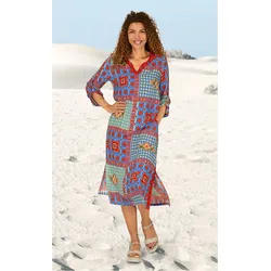 Viskose-Kleid in Druck saphir in Größe 36 von DW-Shop, Saphir, 36