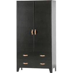 Drehtürenschrank Dian Schwarz