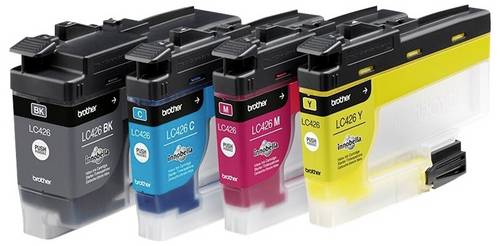 Brother Druckerpatrone LC426 Original Kombi-Pack Schwarz, Cyan, Gelb, Magenta LC426VAL