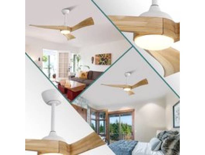 Ventilateur de plafond minimaliste de 52 pouces avec télécommande à 6 vitesses Moteur à courant continu à faible consommation