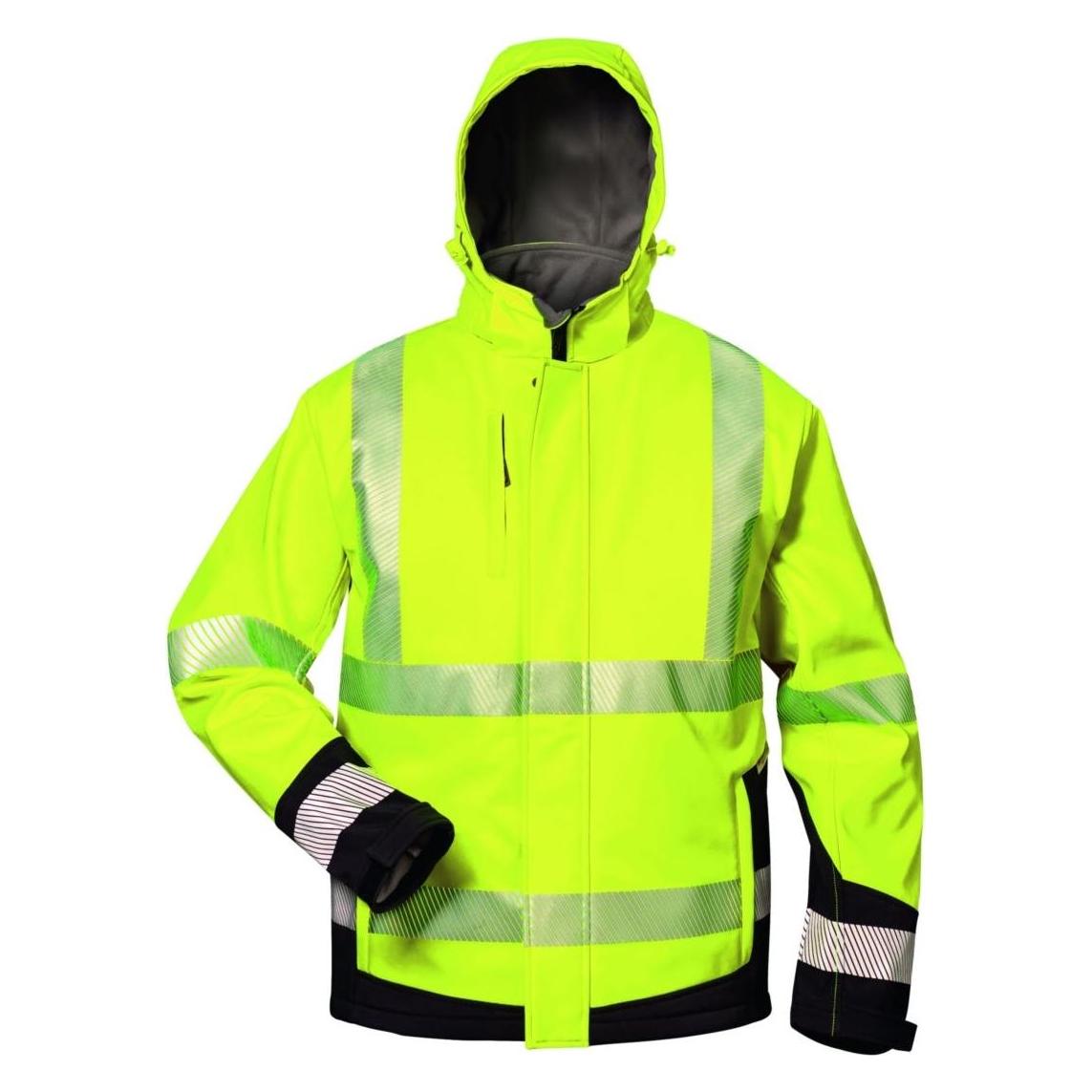 Elysee Warnschutz-Softshelljacke Melvin Grösse XL gelb/schwarz (XL) (23426-3)
