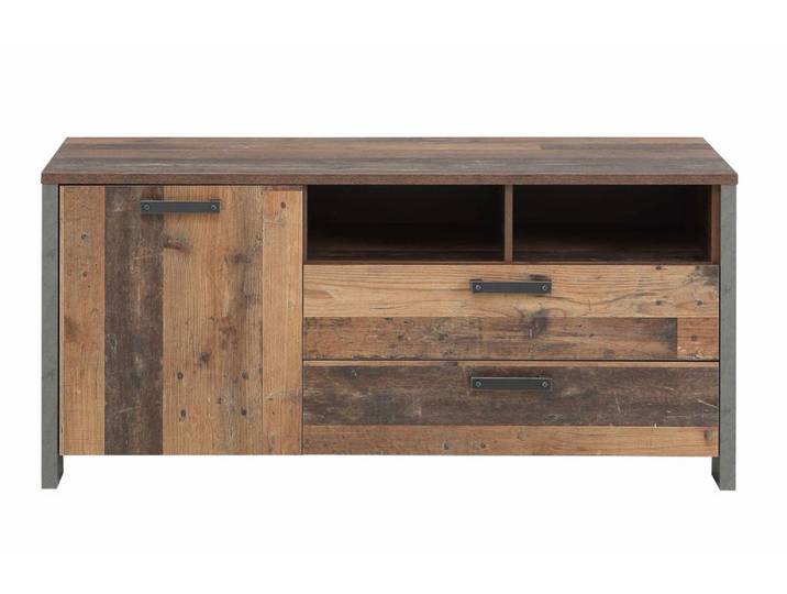 Lowboard TV-Kommode CLIF 142 cm Optik: Old Wood Vintage von Forte