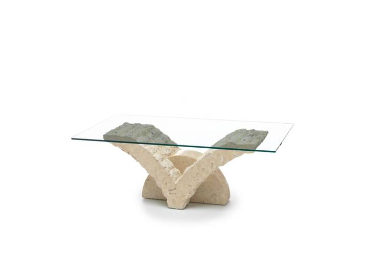Table basse 120 x 70 - Transparente - Papillon
